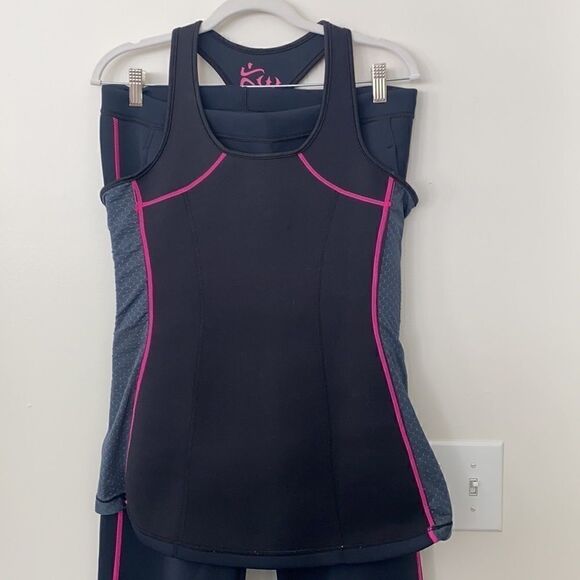 W Neoprene Gym Workout Sauna Sweat Suit L - Picture 2 of 8